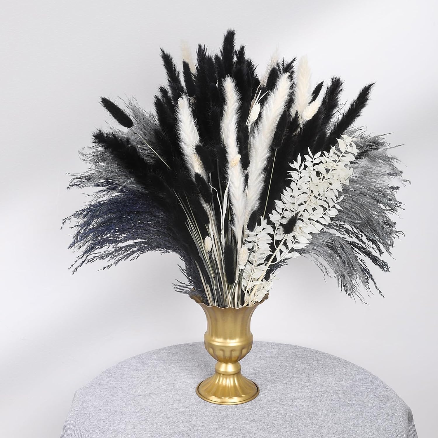 Black and White Pampas grass