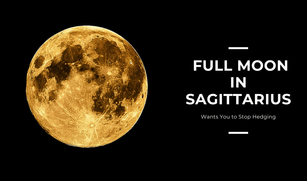Banner with a moon