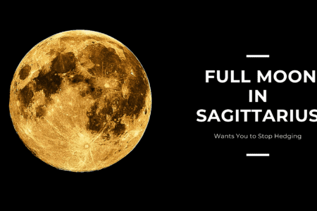 Banner with a moon
